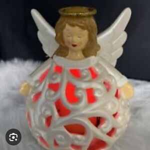 QVC HOME REFLECTIONS ANGEL CHRISTMAS LIGHT DECOR